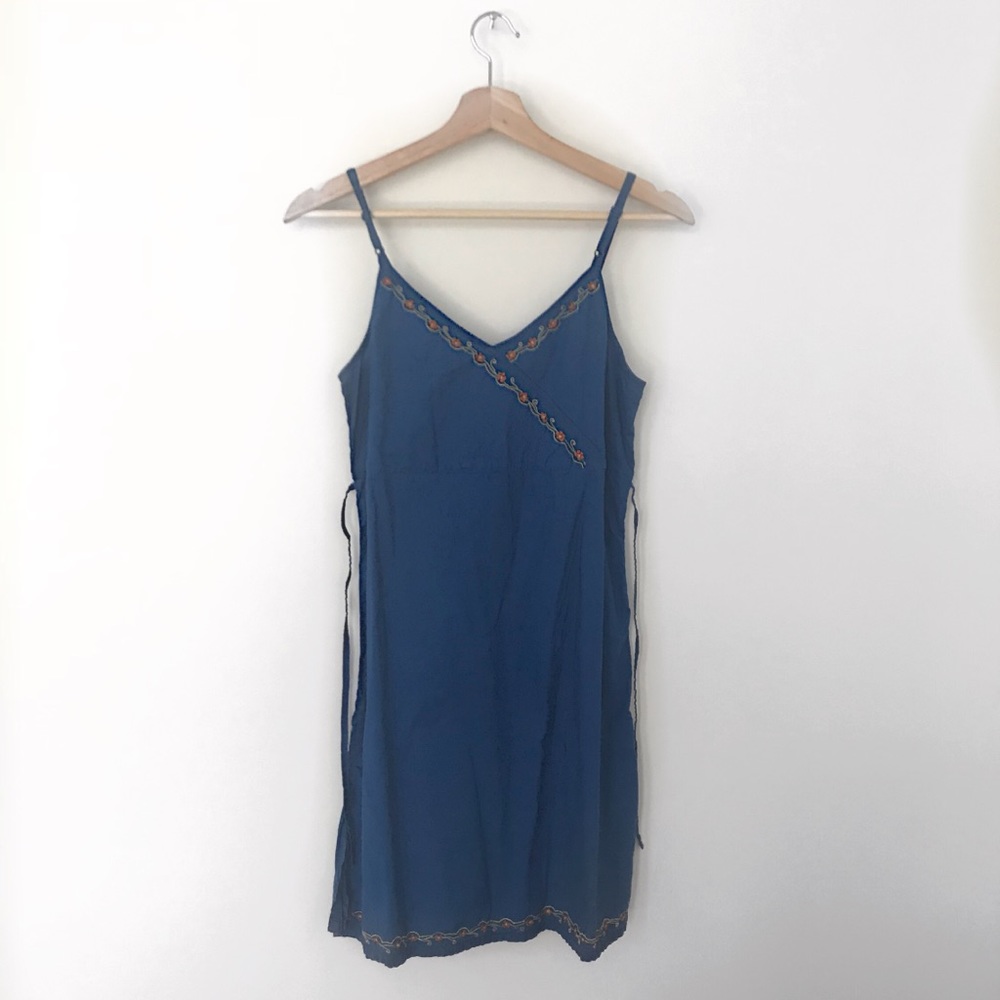Blue cotton smock/dress